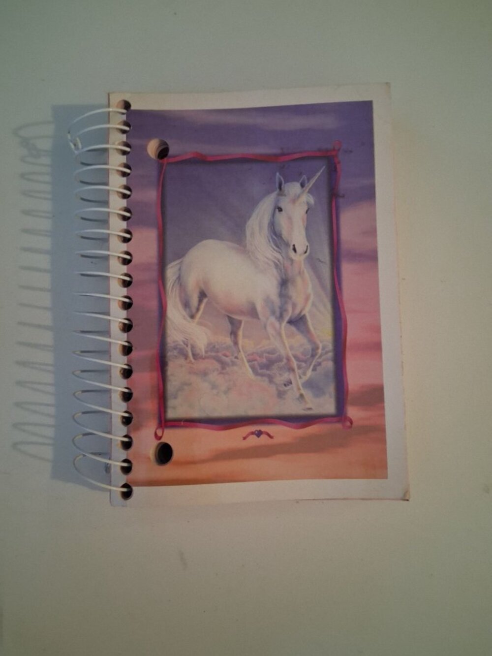 VTG Mystic Places Big Little Notebook Unicorn 5.75"x4" 90s